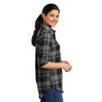 Port Authority Women's Plaid Flannel Tunic .