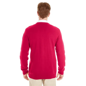 Harriton Men's Pilbloc™ V-Neck Button Cardigan Sweater